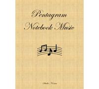 Pentagram notebook music: Consisting of 100 high quality white paper pages, measuring 21.59 x 27.94 cm. 12 staves for each sheet