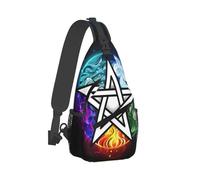 Pentagram Wicca Pentacle Celts Unisex Borsa Monospalla Leggera Crossbody Bag Multitasche Borsa A Tracolla Per Trekking Ciclismo Escursionismo