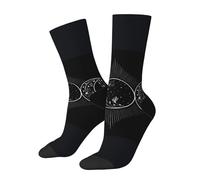 Pentagramma Della Dea Della Triplice Luna Wiccan Unisex Calze Da Trekking Anti-Attrito Calzini Sportivi Traspiranti Calze Escursionismo Per Camminate Montagna Passeggio