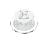 Pentagramma Floreale Vintage Note della Melodia PopSockets PopGrip per MagSafe