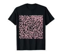 Pentagramma gocciolante rosa pastello grunge punk gotico satanico 666 Maglietta