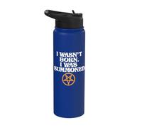 Pentagramma non sono nato Sono stato evocato Stainless Steel Insulated Water Bottle