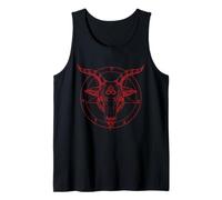Pentagramma testa di capra Baphomet Satanic Witchcraft Design Canotta
