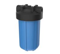 Pentair Pentek 150470 - Alloggiamento filtro Big Blue, 3/4" NPT #10, alloggiamento per filtro dell'acqua per tutta la casa, resistente, con tappo in polipropilene ad alto flusso (HFPP), 25,4 cm,