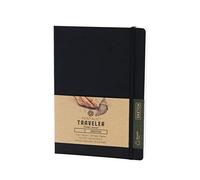 Pentalic Traveler Pocket Journal - Taccuino da Viaggio per Schizzi, Black, 8 Inches x 6 Inches