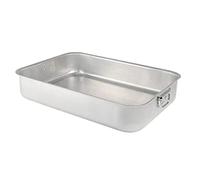 LASAGNERA RETTANGOLARE PROFESSIONALE IN ALLUMINIO CM 35X27,5X7 H CON ANELLI