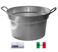 Pentalux Pentola Caldaia in Alluminio per Pomodori 33 Litri cm 56 con Manici - Pomodoro Line