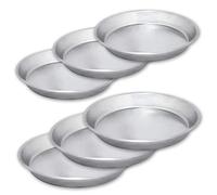 Pentalux Set 6pz (3X Parte 16cm e 20cm) Pezzi Stampo tortiera conica Bassa in Alluminio ruoto per pastiera napoletana Pizza di Grano