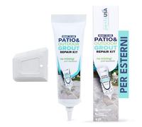PentaUSA Riparazione Fughe Piastrelle - Tubetto Riempitivo Ripara e Rinnova, Malta per Piastrelle, Kit Riparazione Fughe ad Asciugatura Rapida con Raschietto, Stucco inodore (Per Esterni)