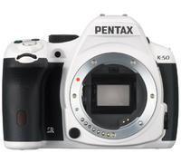 Pentax K-50 Corpo Macchina, Sensore CMOS APS-C da 16,49 Megapixel, Display LCD da 3”, Video Full HD, Bianco