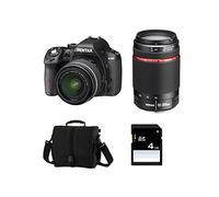 Pentax K-50 + DAL 18-55 WR + 55-300 HD WR + SD 4GB Kit fotocamere SLR 16.28MP CMOS 4928 x 3264Pixel Nero