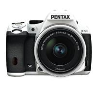 Pentax K-50 Fotocamera e Obiettivo DA-L 18-55 WR, Sensore CMOS APS-C da 16,49 Megapixel, Display LCD da 3”, Video Full HD, Bianco