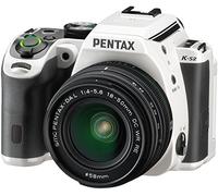 Pentax K S2 Kit Obiettivo da L 18 50 DC WR RE, Display LCD orientabile da 3", Connettività Wi Fi ed NFC, Bianco/Nero