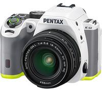 Pentax K S2 Kit Obiettivo da L 18 50 DC WR RE, Sensore CMOS, Senza Filtro AA, Bianco Lime, 20 mp