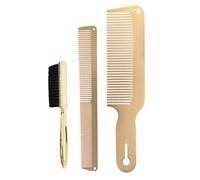Penteado Hair Styling Set com luz dentes largos para Golden Straight Hair