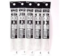 Pentel 0.3 mm Black Ink refill (xlrn3-a), for EnerGel Retract penna a sfera (bln73-a), × 5 Pack/Total 5 pcs (Japan Import) [komainu-dou Original Package]
