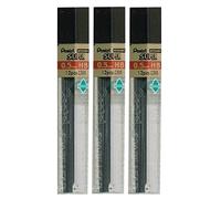 Pentel 0,5 mm HB-dureté de crayon de rechange pour Super mines Hi &Pollymer automatique pour Porte-Mines, Lot de 3 Tubes - 36 pièces