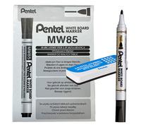 PENTEL - 0022480 - Marcatore white board MW85 - nero - Pentel - bundle 12 pezzi + cancellino magnetico - 103082 - Conf. da 1 Pz. - 0022480