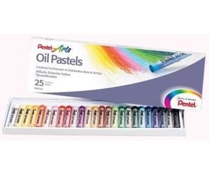 Pentel 0100525 pastello Pastello a olio Multicolore 25 pz