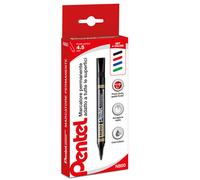 PENTEL - 0100861 - Marcatore permanente N850 - punta tonda - astuccio 4 colori assortiti - linea Amiko - Pentel - 73435 - Conf. da 1 Pz. - 0100861