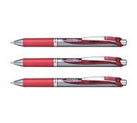 Pentel BL80-DX EnerGel - Penna a sfera a inchiostro a gel, a scatto, Rosso, tratto: 1 mm, 1 pezzi