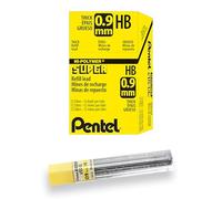 Pentel 50 mine Super Hi-Polymer astuccio da 15 mine 0,9 mm HB, 12 pezzi