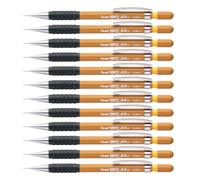 Pentel A300 - Portamine con impugnatura di gomma, 2 scatole di mine HB da 0,5 mm, confezione da 12 beige