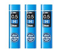 Pentel Ain Stein - Mine di ricarica meccaniche, 0,5 mm, H, 3 tubi, 120 mine