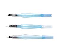 Pentel Xfrh Aquash Water Brush Pennello con Serbatoio in Plastica Riempibile 3 Pezzi Punta Fine/Media/Grande