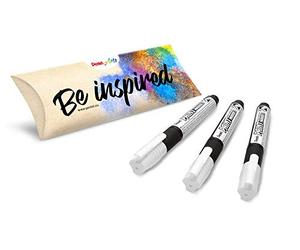 Pentel Arts Paint Marker MMP20 - Pennarello indelebile, confezione da 3, colore: Bianco