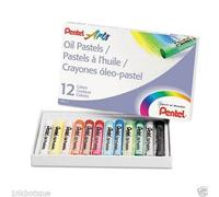 Pentel Arts Pastelli a olio Colori resistenti allo sbiadimento Confezione da 12