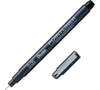 Pentel Arts Pointliner, 0.05mm Tip, Black Pigment ink, Pack of 12 pens 0.05 mm 1