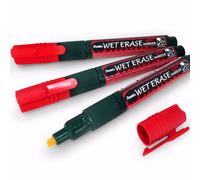 Pentel Bagnato Cancella Gesso Evidenziatore - Medio Scalpello Punta - Conf. Di 3