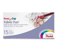 Pentel - Bastoncini di tintura per tessuti, multicolore, 1,39 x 18,41 x 9,16 cm
