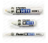 Pentel Bianco Permanente Vernice Pennarello Penna Assortito Misura 3 Pack - 100W