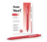 Pentel BK440 Wow Penna Sfera, Rosso, 12 Pezzi