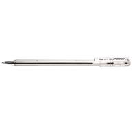 Penne a sfera Pentel Superb - 788108 Penne nere a sfera con tratto da 0,7 mm e fusto di color trasparente in confezione da 12 Pz.