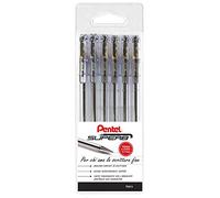 Pentel BK77 penna sfera Superb taschina 6 pz nero