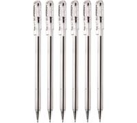 Pentel Penna a sfera BK77 Superb 0,7 mm Nero 6 pezzi