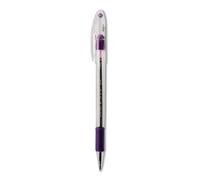 Pentel BK90V R.S.V.P. Stick Ballpoint Pen 7mm Trans Barrel Violet Ink Dozen