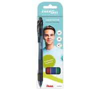 Pentel BL107-4Energel x Liquid Gel-Tintenroller, 0, 35mm Strichstärke, 4er Set,