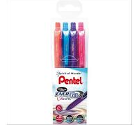 Roller a scatto Energel X BL 107 - punta 0,7mm - 4 colori - Pentel