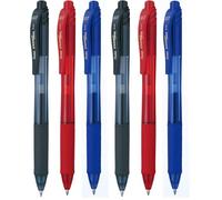Pentel BL107 Energel X scatto 0.7mm taschina 3 pz Nero/Rosso/Blu (Confezione da 2)