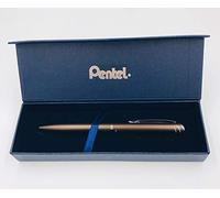 Pentel BL2007 EnerGel Roller Gel di alta qualità retrattile punta 0,7 mm corpo metallo opaco marrone - confezione regalo