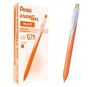Pentel BL437 Energel Slim roller scatto 0,7 mm, arancio 12 pz