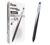 Pentel BL437 Energel Slim roller scatto 0,7 mm, nero 12 pz