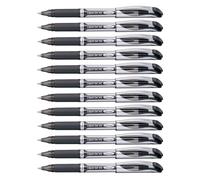 Pentel BL57 Energel XM roller 0,7 mm a cappuccio, nero, 12 pezzi