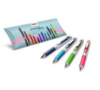 Pentel BL77 Energel XM roller gel scatto 0,7 mm 4 pz colori assortiti (rosa, blu