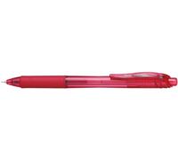 Pentel BLN104 roller EnerGel X a scatto punta extra fine 0,4 mm rosso, 12 pz