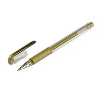 Pentel - Bolígrafo Hybrid Gel Grip en colores metálicos.
